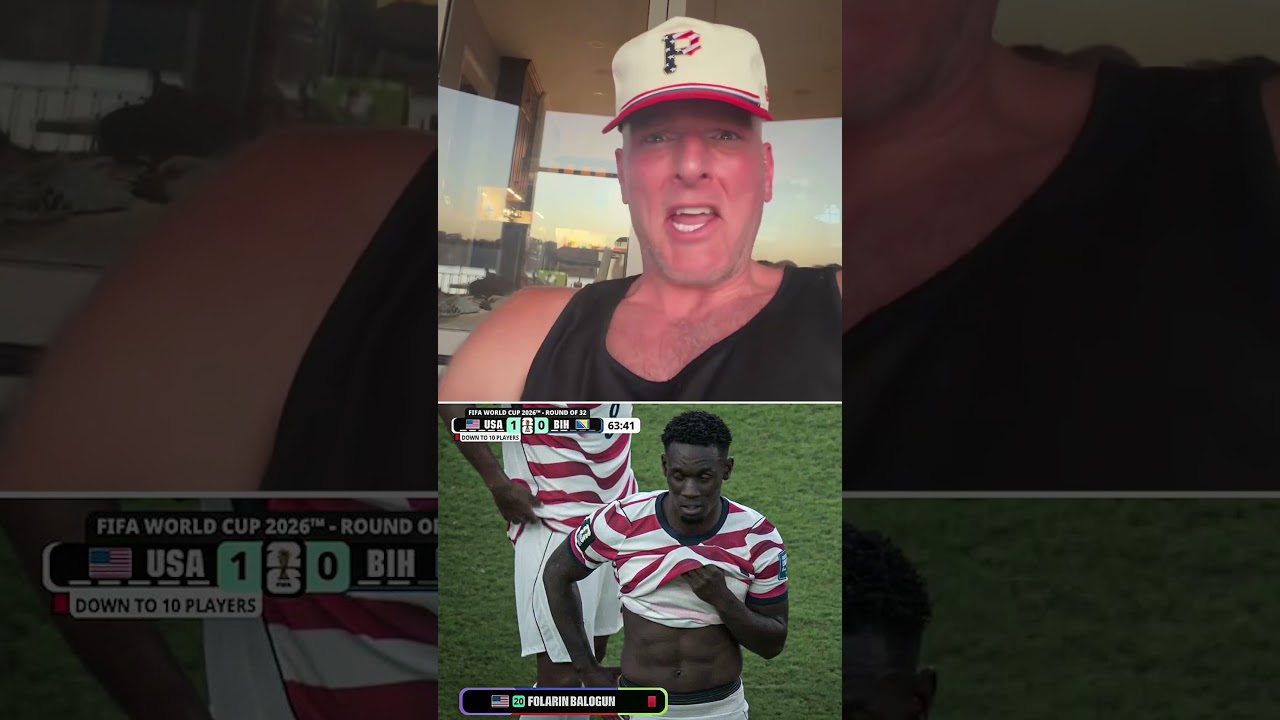 Pat McAfee OUTRAGED by Folarin Balogun's red card 👀