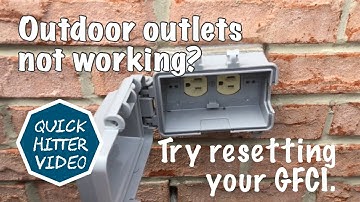 Dad Resets Outdoor GFCI Outlets