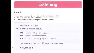 Toefl Primary – Test 1 – Listening – with answers có đáp án
