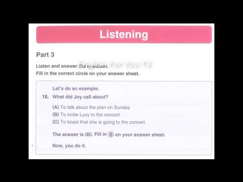 Video Toefl Primary - Test 1 - Listening - with answers có... - YouTube