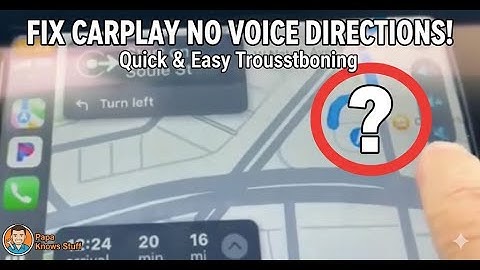 Fix CarPlay No Voice Directions! Quick & Easy Troubleshooting Guide