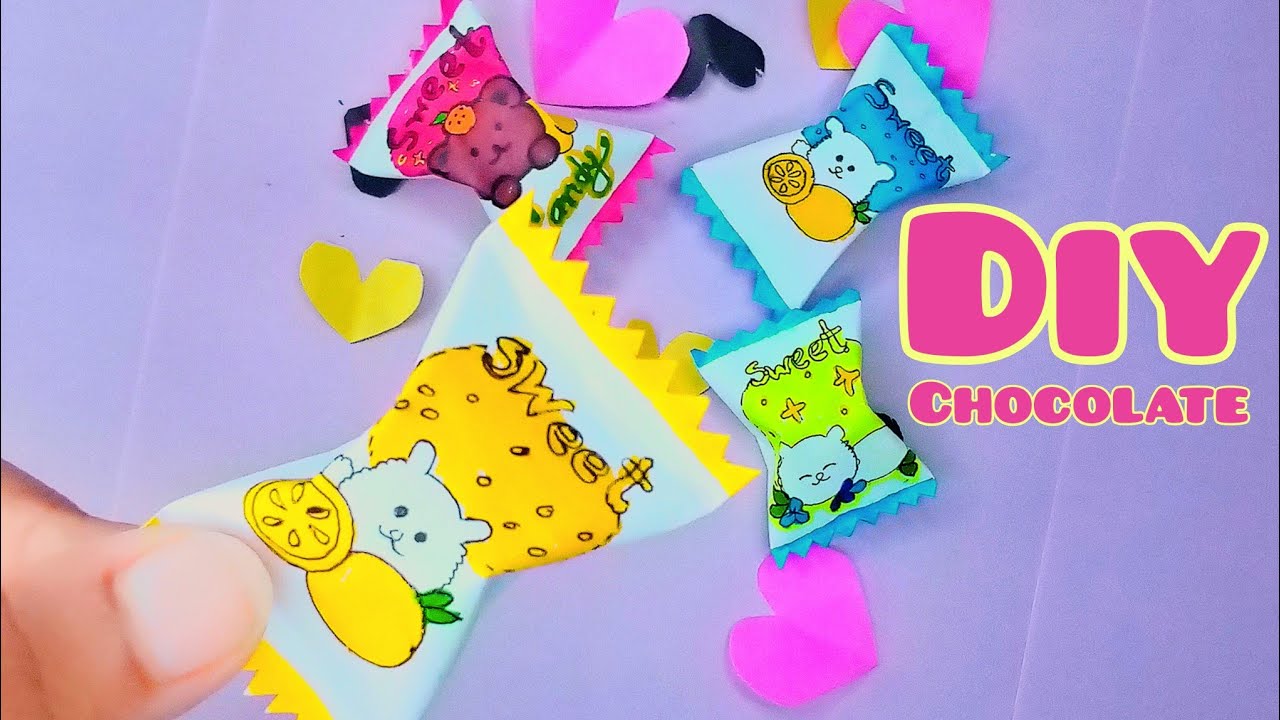 How to make origami paper chocolate gift || Surprised Gift || Unique ...