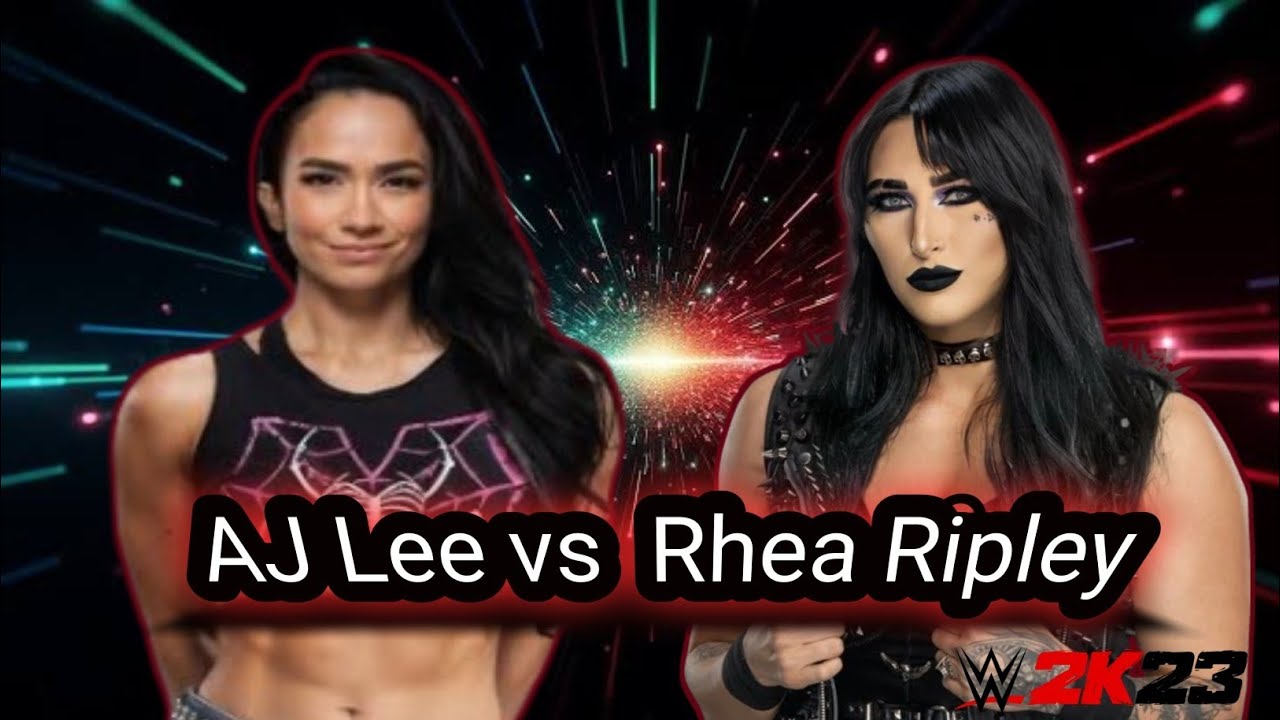 AJ Lee vs Rhea Ripley | Intense 3-Minute Match Ends in Disqualification ...