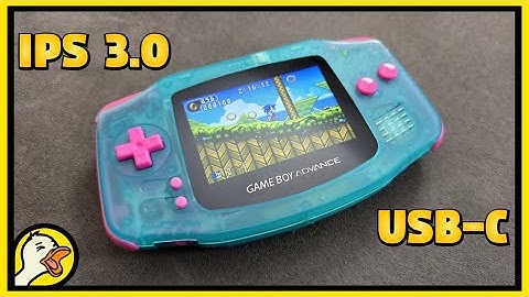 Upgrading a Gameboy Advance with IPS 3.0 Screen and USB C Battery Mod