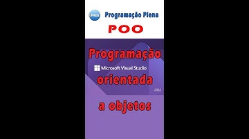 Introdução a programação orientada a objetos. POO - vídeo 1