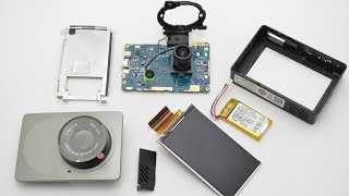 Разбор видеорегистратора Xiaomi YI Smart Dash Camera. How to disassemble