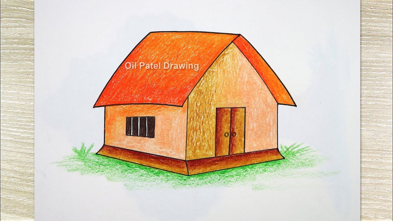 How to Draw a House Easy for Beginners Step by Step Tutorial - YouTube