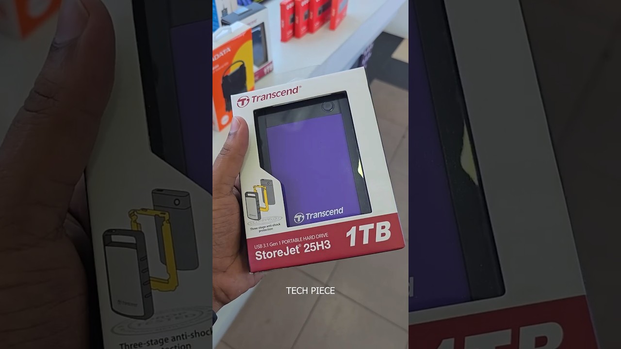 Transcend StoreJet 25H3 – Rugged 1TB Portable Drive 💾 