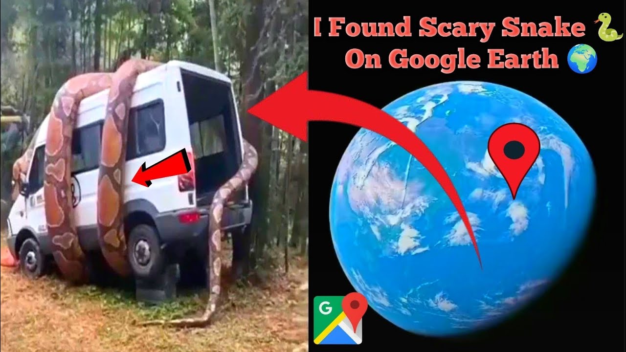 I Found Scary Snake🐍On Google Earth Old Maps 🌎