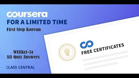 First Step Korean week(1-5), All quiz Answers .