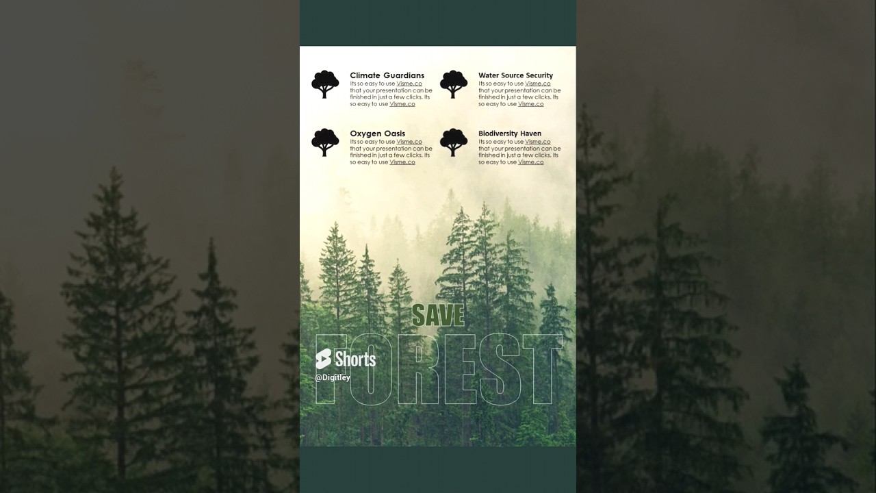 Make a FOREST presentation in POWERPOINT 🥵🥵🥵 Ditch Bullets