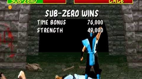 Mortal Kombat Arcade Version Prototype 8.0 Very Hard Playthrough Sub-Zero