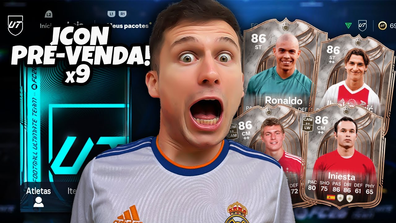 ABRI VÁRIOS ICONS DA PRÉ VENDA 🔥 VALEU A PENA? 🤔 & TORRAMOS 10K DE FC POINTS NA LOJA! 🤑 EA FC 26