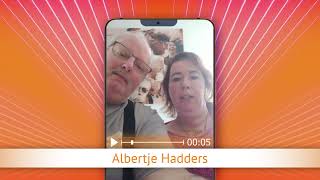 TV Oranje app videoboodschap - Albertje Hadders