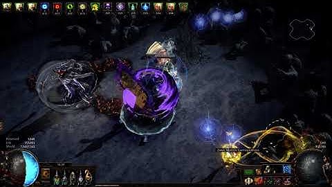 Path of Exile 3.11 - SSF Harvest Hardcore Aura Stacking Guardian - Uber Elder Kill