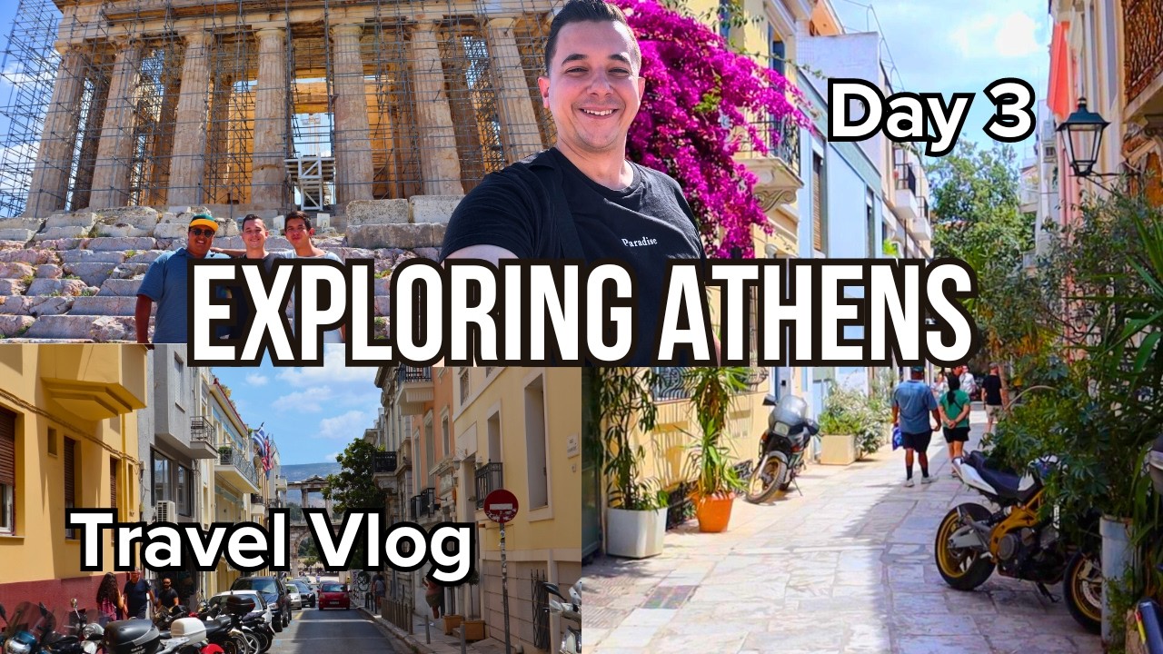 Exploring ATHENS, GREECE! The Acropolis, Plaka, Street Food | 3 Days in Athens Travel Vlog (Day 3)