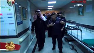 وزير الداخلية يزور رجال الشرطة المصابين اثر حادث قرب قصر دسمان