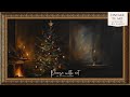 TV Art Vintage Christmas Tree Fireplace Art Moody Frame TV Holiday Background mp3