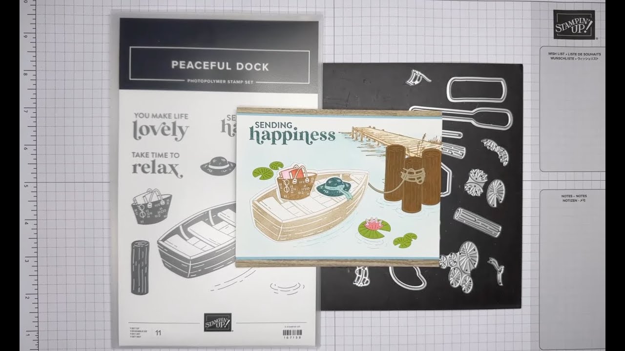 Stampin’ Up! Peaceful Dock Sending Happiness Card 
