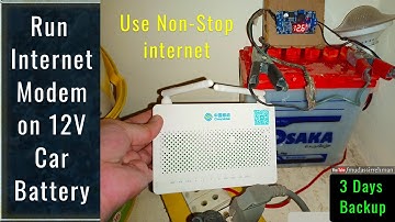 How To Use 12V Battery to Run any Internet Modem | Use Non-Stop Internet in Load Shedding