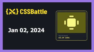CSS Battle Solution | Daily Targets - 02nd January 2024 | CSS3 | CSS Challenge