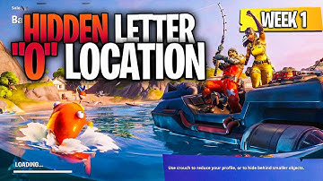 Search Hidden "O" found in the Open Water Loading Screen - Fortnite Chapter 2 Season 1 Secret Letter