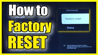 How to Factory Reset your Chromecast with Google TV (Fast Tutorial)