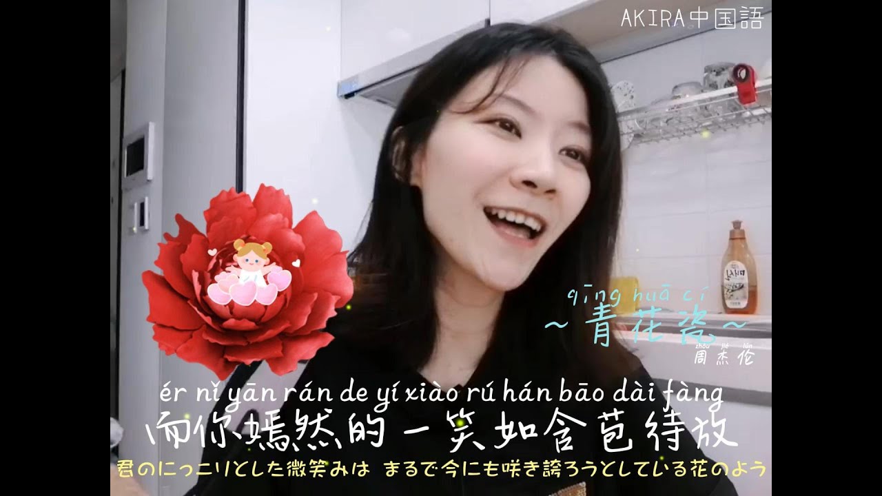 中国語の歌『青花瓷』チンファツー//【ピンインと日本語訳文付き