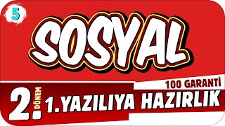 5.Sınıf Sosyal 2.Dönem 1.Yazılıya Hazırlık 📝 #2023