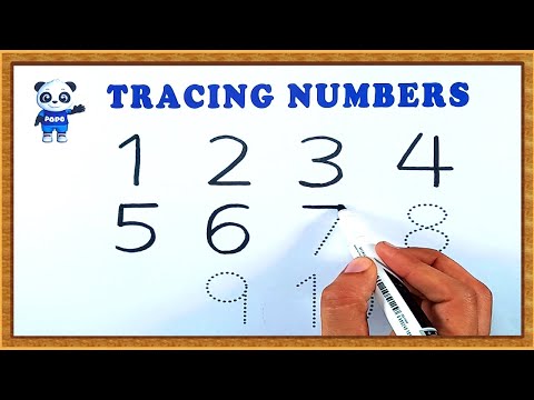 Kids Learning Videos | How to write numbers | Tracing Numbers 1 to 10 | Tracing numbers for kids