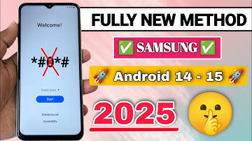 Samsung Frp Bypass Android 14 & Android 15  100% Free & Official Method