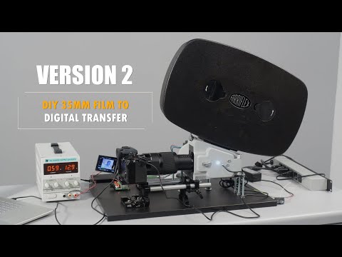 Version 2 DIY 35mm Movie Film to Digital Video Transfer Device Telecine | 4K
