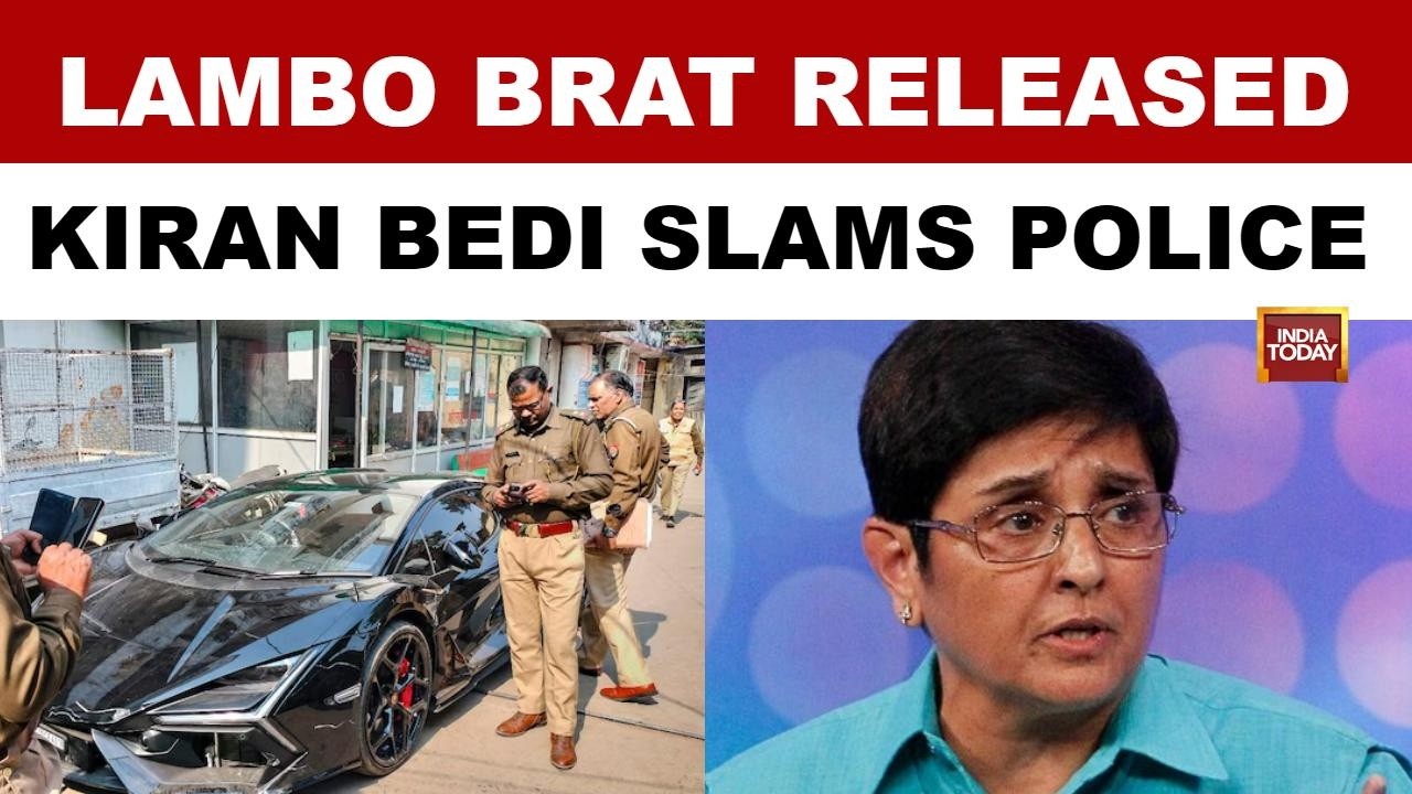 Lamborghini Crash: Kiran Bedi Slams Kanpur Police | Shiva Mishra Gets Bail | Kanpur Crash | UP