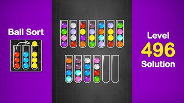 Ball Sort Puzzle Solution Level 496