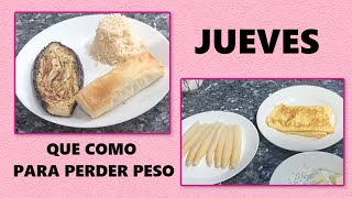 Que Como Para Perder Peso Con Recetas Jueves