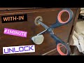 How to Unlock Drawer Without Key? || Paper Clip & Scissor