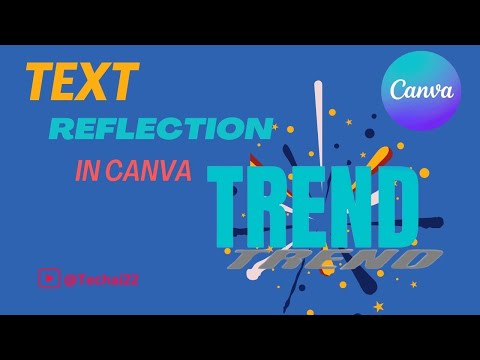 Master Canva Text Reflection in Seconds! Quick & Easy Tutorial [2024]