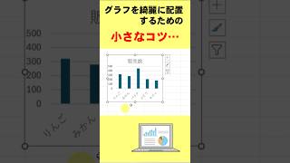グラフを綺麗に配置するコツ… #excel #初心者 #パソコン上達