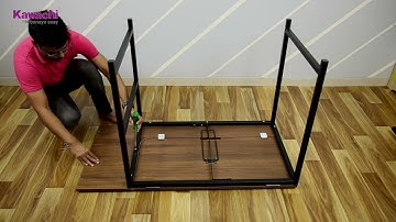 How To Assemble Kawachi Wooden Computer Adjustable Drafting Table - KW53
