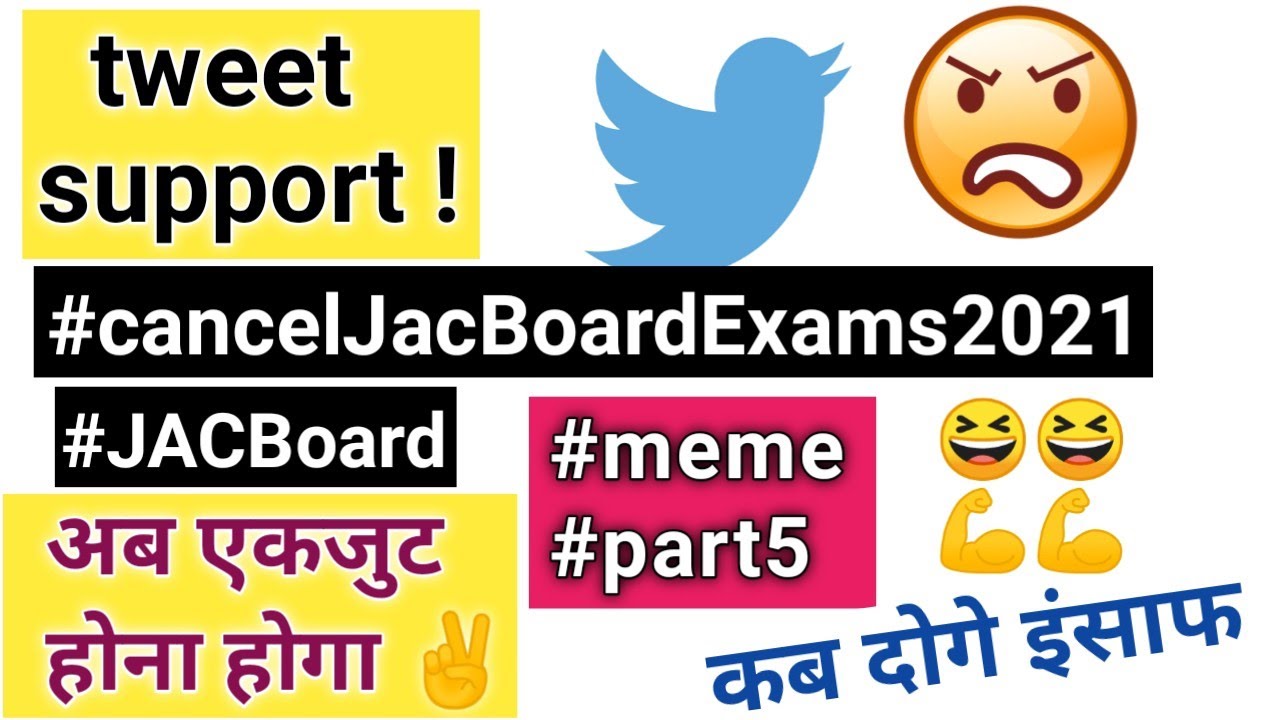 JAC Board Exam Cancelled 2021 funny memes 