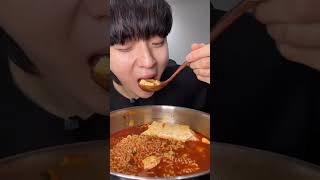 ASMR Slurping Sounds: Spicy Korean Noodles &amp; Soft Tofu