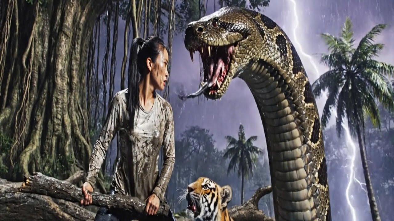 A Girl Alone Surviving In The Forest | A Massive Storm Hits the Ancient Rainforest