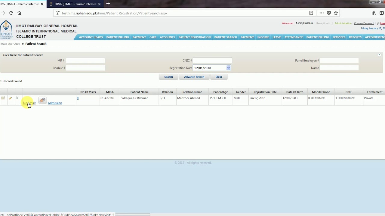 HIMS OPD Module - YouTube