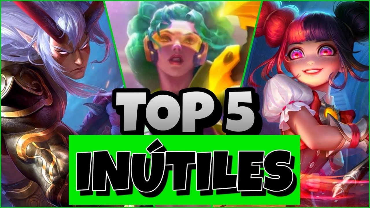 TOP 5 LOS HEROES MAS INUTILES EN LA ACTUALIDAD | Estos Heroes Hacen PERDER a Todo el Equipo