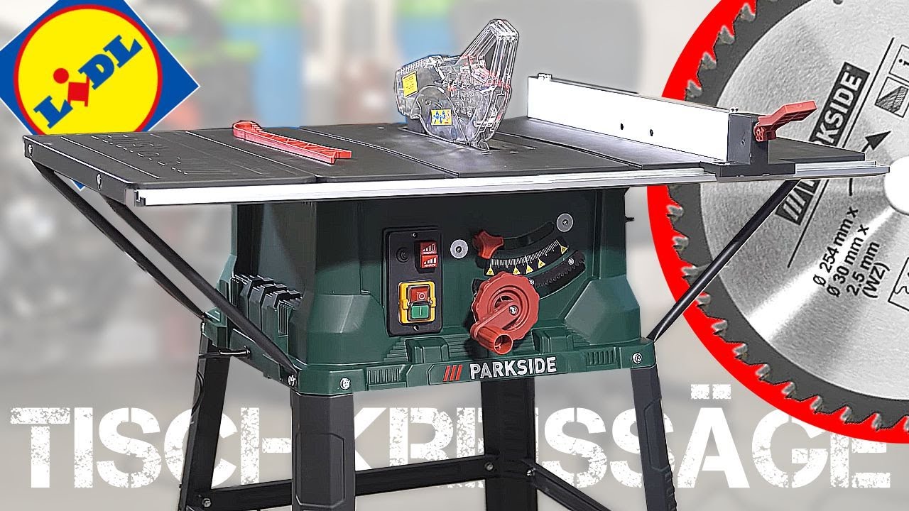 PARKSIDE Tischkreissäge vom LIDL im HÄRTETEST | PTKS 2000 G5 2000 Watt -  YouTube
