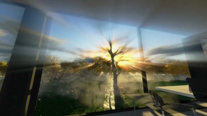 Farnsworth House Inspired Building (Imaginary Location) Animation