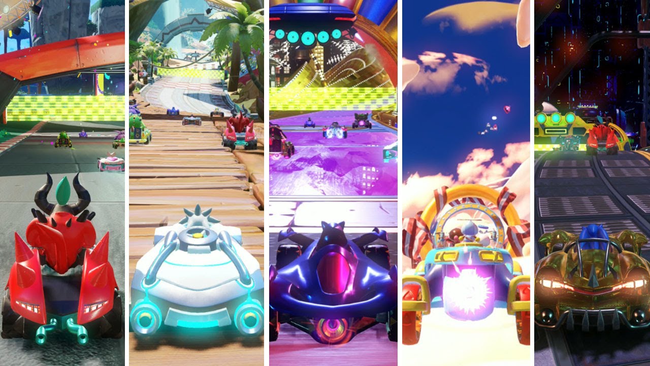 Sonic Racing Track Layout Team Sonic Racing - All Tracks (Secret Tracks Included) 4K - YouTube
