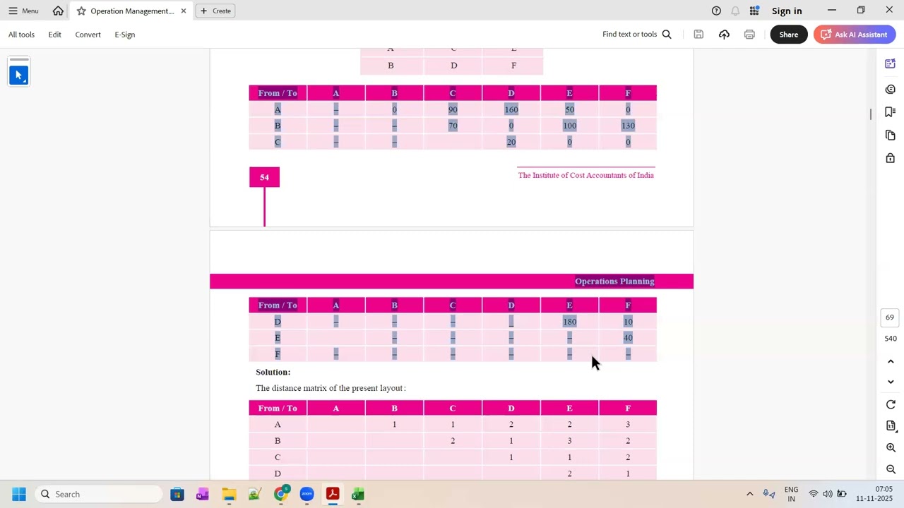 Operation Management-Numerical-Facility Location & Layout-Session 09
