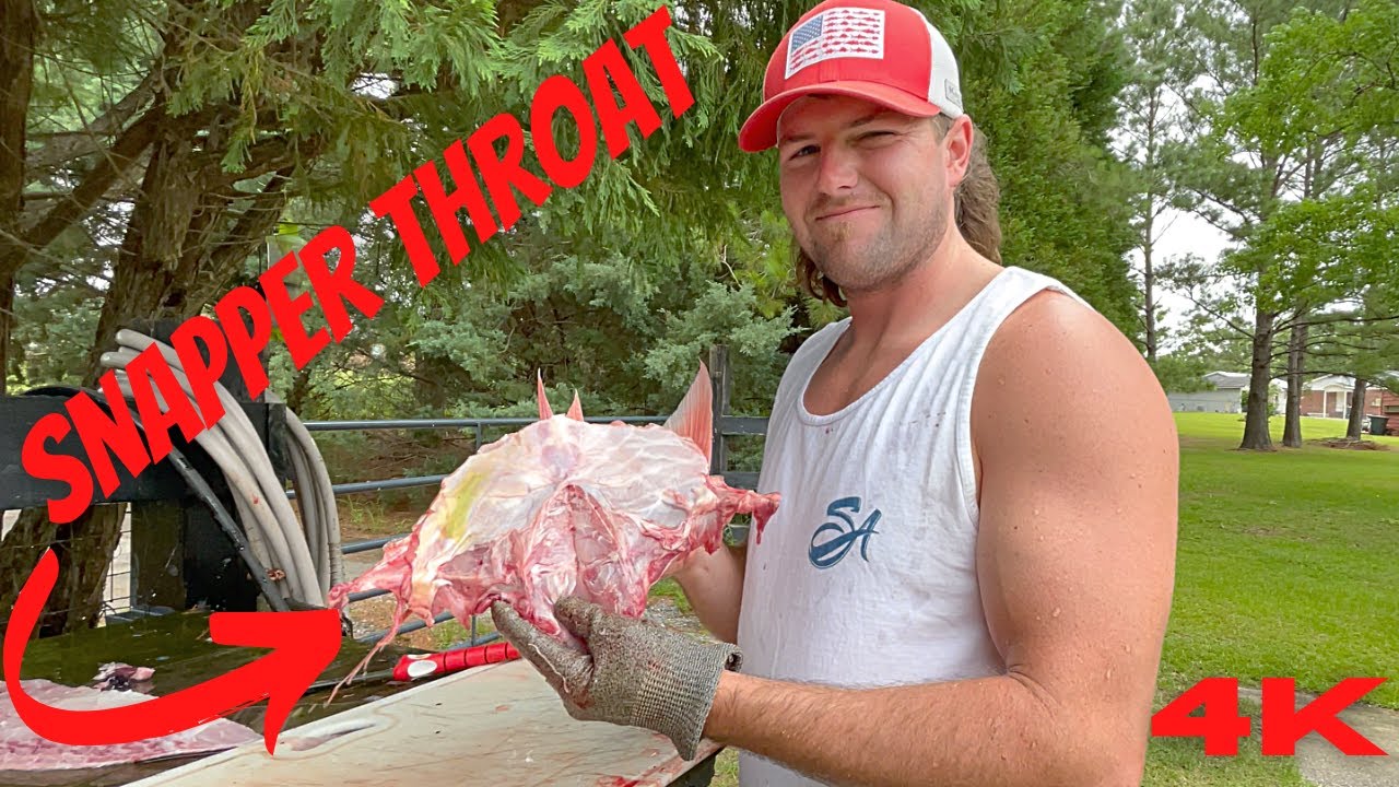 How to Remove Red Snapper Throats **SIMPLE AND EASY** Without