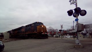 Afternoon WESTBOUND NB-DEF CSX Mixed Freight Train! (03/11/2023)